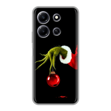 Силиконовый чехол на Infinix Note 30i с принтом Новый год Гринч