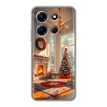 Силиконовый чехол на Infinix Note 30i с принтом Новый год