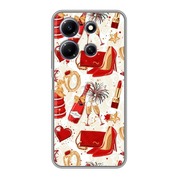 Силиконовый чехол на Infinix Note 30i с принтом Новый год Силиконовый чехол на Infinix Note 30i с принтом Новый год