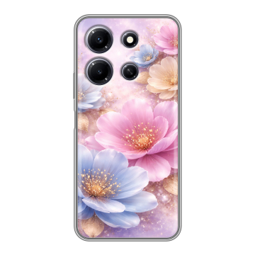 Силиконовый чехол на Infinix Note 30i с принтом женский