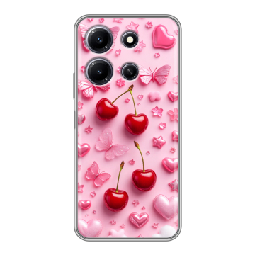 Силиконовый чехол на Infinix Note 30i с принтом для девочек