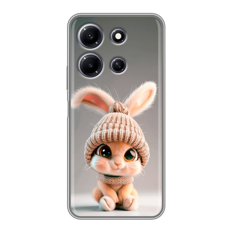 Силиконовый чехол на Infinix Note 30i с принтом Кролик Силиконовый чехол на Infinix Note 30i с принтом Кролик