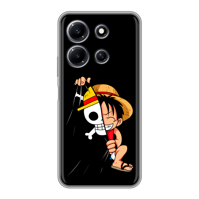 Силиконовый противоударный чехол на Infinix Note 30i с принтом One Piece Ван Пис Силиконовый противоударный чехол на Infinix Note 30i с принтом One Piece Ван Пис