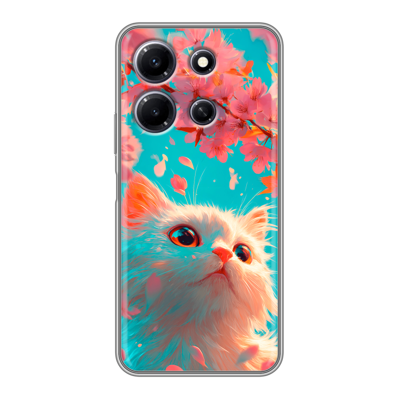 Силиконовый чехол на Infinix Note 30i с принтом Красивый кот Силиконовый чехол на Infinix Note 30i с принтом Красивый кот