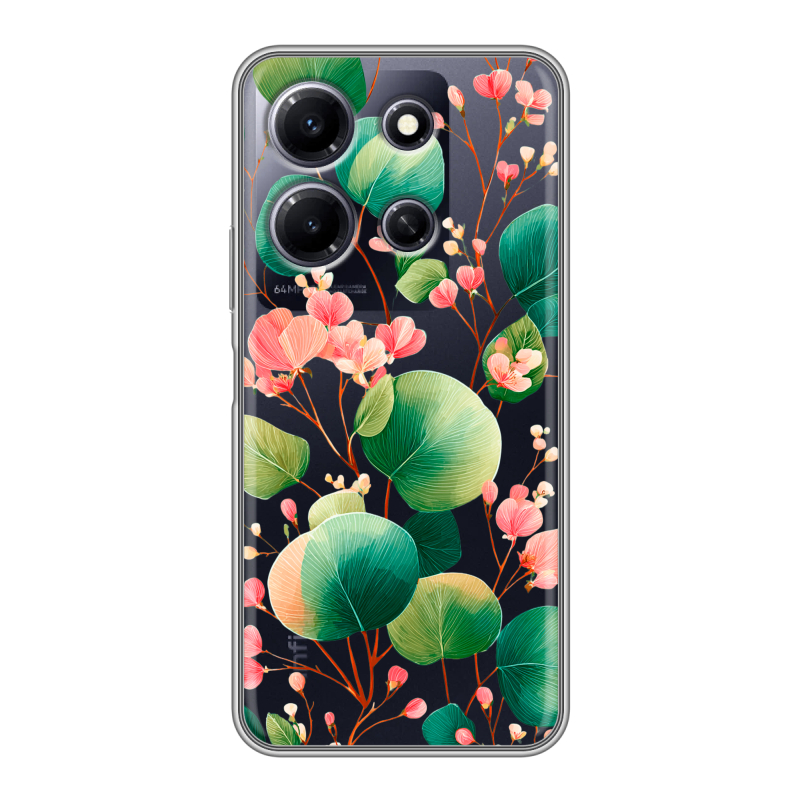 Силиконовый противоударный чехол на Infinix Note 30i с принтом женский Силиконовый противоударный чехол на Infinix Note 30i с принтом женский