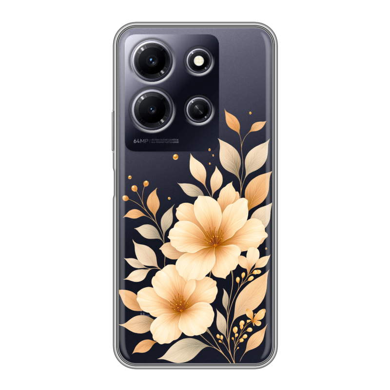 Силиконовый противоударный чехол на Infinix Note 30i с принтом для девушки Силиконовый противоударный чехол на Infinix Note 30i с принтом для девушки
