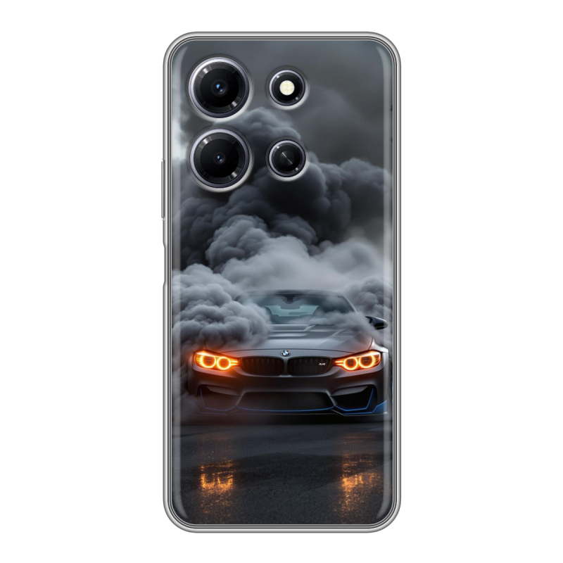 Силиконовый чехол на Infinix Note 30i с принтом BMW БМВ Силиконовый чехол на Infinix Note 30i с принтом BMW БМВ