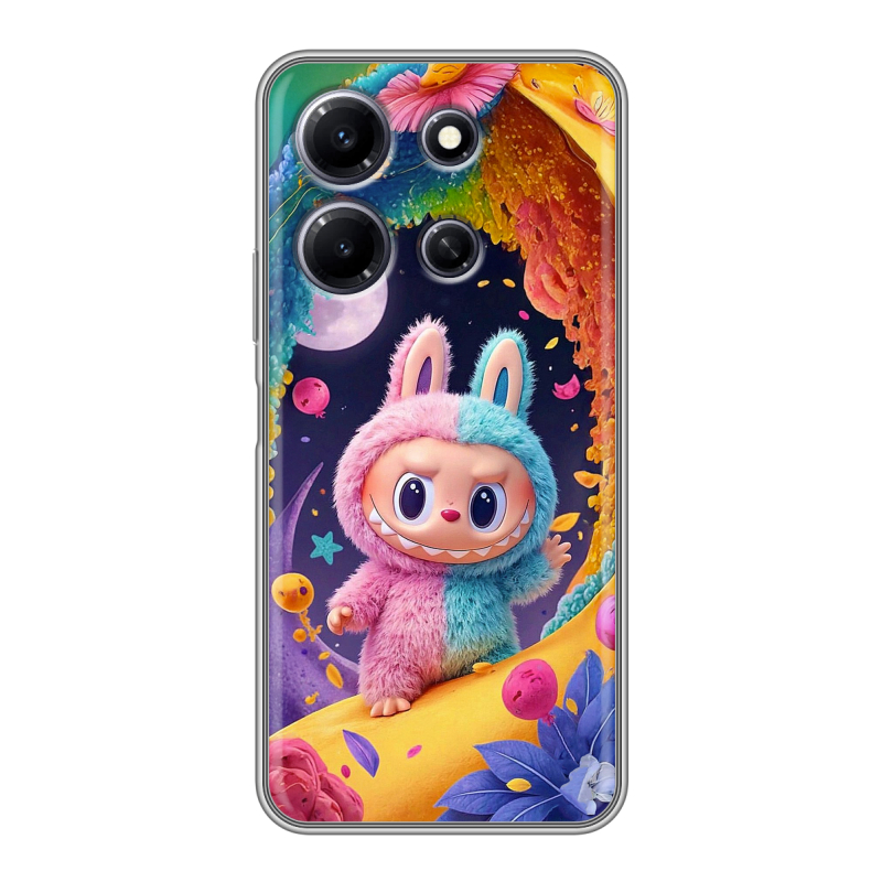 Силиконовый чехол на Infinix Note 30i с принтом Labubu Лабубу Силиконовый чехол на Infinix Note 30i с принтом Labubu Лабубу
