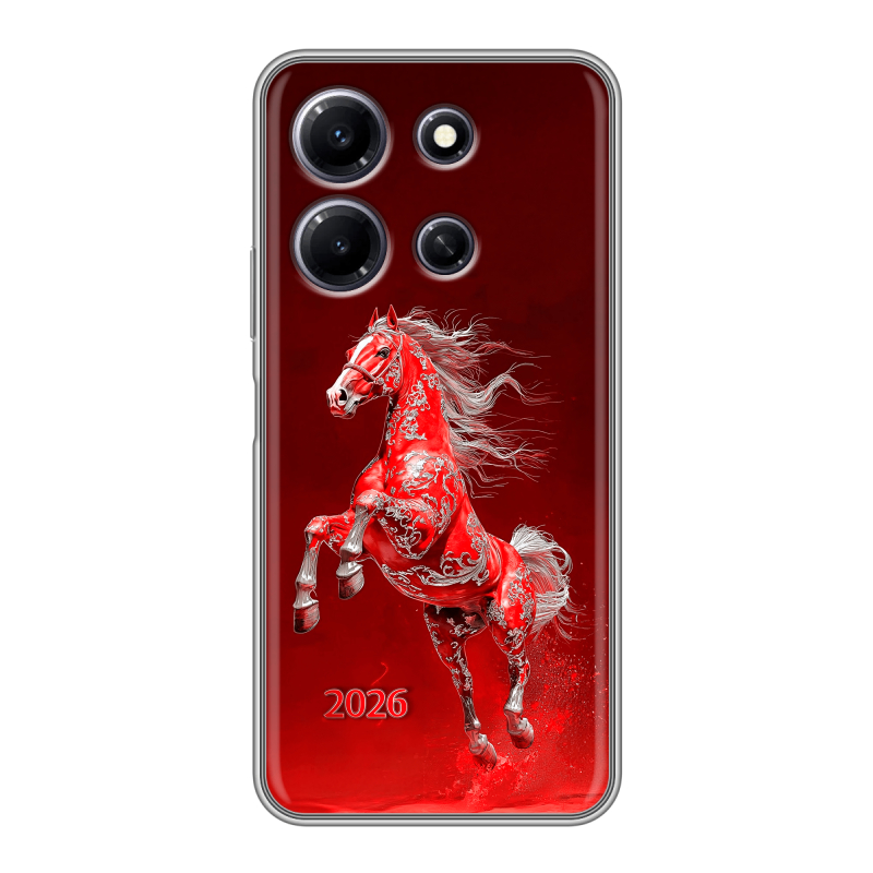 Силиконовый чехол на Infinix Note 30i с принтом Новый год Силиконовый чехол на Infinix Note 30i с принтом Новый год