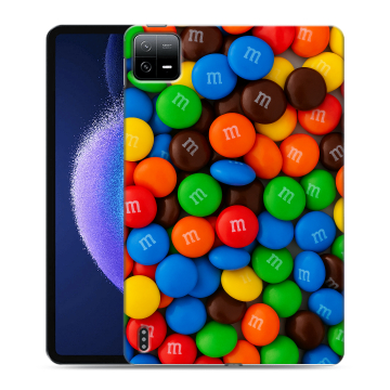 Силиконовый чехол на планшета Xiaomi Pad 6 с принтом Конфеты