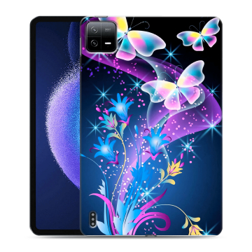 Силиконовый чехол на Xiaomi Pad 6 с принтом Бабочки