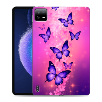 Силиконовый чехол на Xiaomi Pad 6 с принтом Бабочки