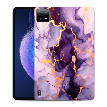 Силиконовый чехол на Xiaomi Pad 6 с принтом Мрамор
