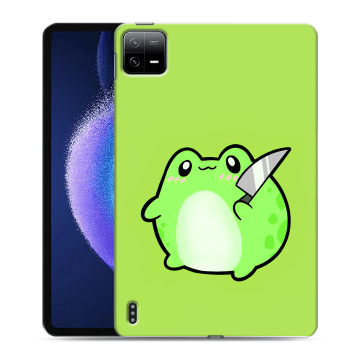 Силиконовый чехол на Xiaomi Pad 6 с принтом Лягушенок