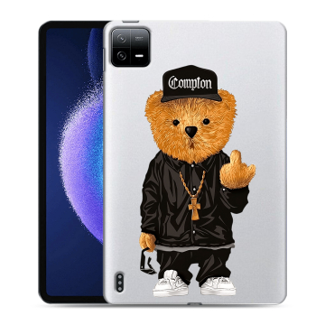 Силиконовый чехол на Xiaomi Pad 6 с принтом Мишка