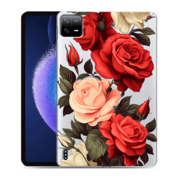Силиконовый чехол на Xiaomi Pad 6 с принтом Розы