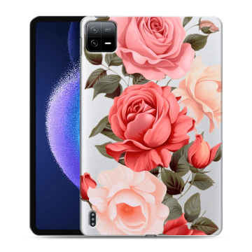 Силиконовый чехол на Xiaomi Pad 6 с принтом Розы