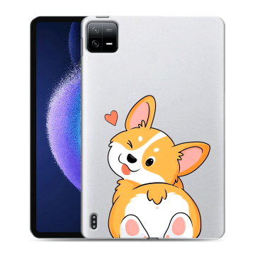 Силиконовый чехол на Xiaomi Pad 6 с принтом Корги