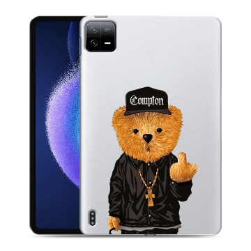 Силиконовый чехол на Xiaomi Pad 6 с принтом Плюшевый медведь