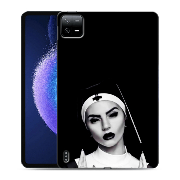 Силиконовый чехол на Xiaomi Pad 6 с принтом монашка