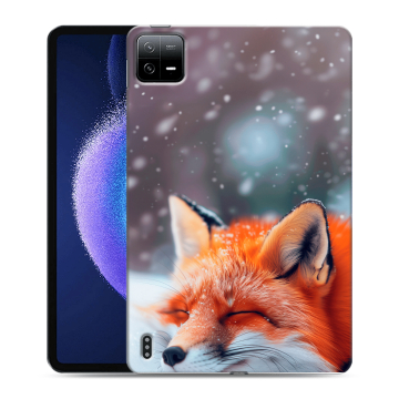Силиконовый чехол на Xiaomi Pad 6 с принтом лиса