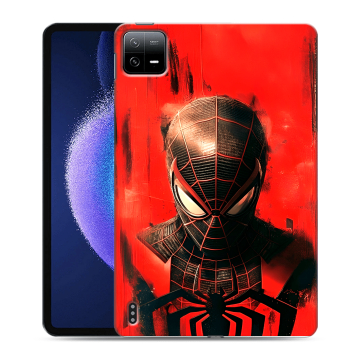 Силиконовый чехол на Xiaomi Pad 6 с принтом человек паук spiderman