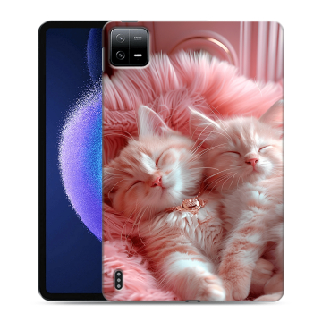 Силиконовый чехол на Xiaomi Pad 6 с принтом котята котики Силиконовый чехол на Xiaomi Pad 6 с принтом котята котики