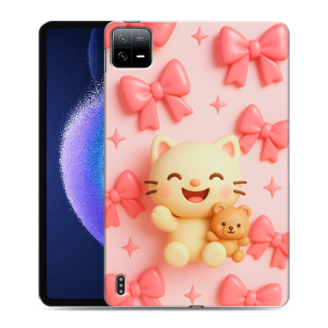 Силиконовый чехол на Xiaomi Pad 6 с принтом для девочек