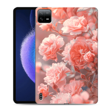 Силиконовый чехол на Xiaomi Pad 6 с принтом Розы цветы