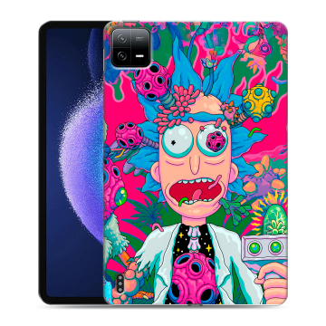 Силиконовый чехол на Xiaomi Pad 6 с принтом Рик и Морти Rick Morty