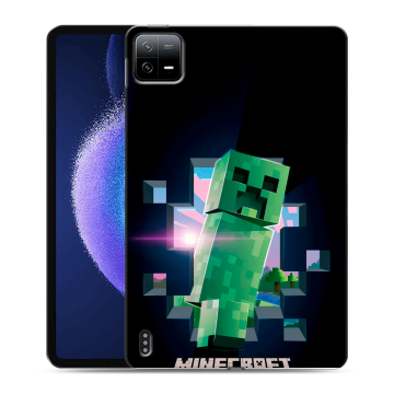Силиконовый чехол на Xiaomi Pad 6 с принтом Майнкрафт Minecraft