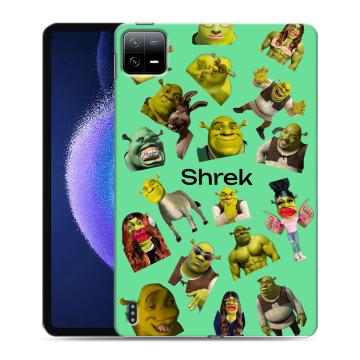 Силиконовый чехол на Xiaomi Pad 6 с принтом Шрек Shrek Силиконовый чехол на Xiaomi Pad 6 с принтом Шрек Shrek