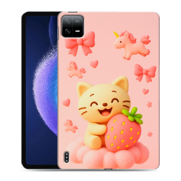 Силиконовый чехол на Xiaomi Pad 6 с принтом для девочек