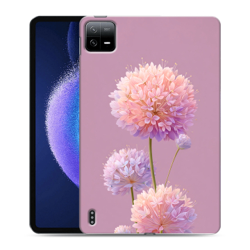 Силиконовый чехол на Xiaomi Pad 6 с принтом Цветы Силиконовый чехол на Xiaomi Pad 6 с принтом Цветы