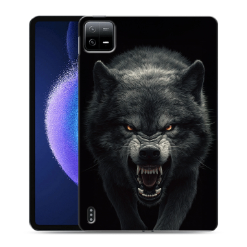 Силиконовый чехол на Xiaomi Pad 6 с принтом Волк