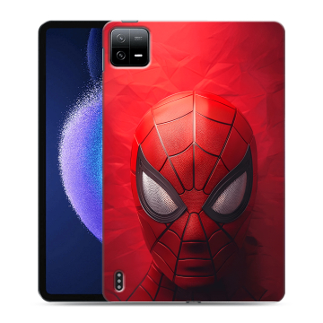 Силиконовый чехол на Xiaomi Pad 6 с принтом Spiderman Человек паук