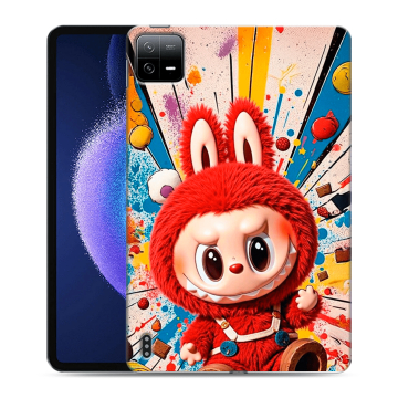 Силиконовый чехол на Xiaomi Pad 6 с принтом Labubu Лабубу