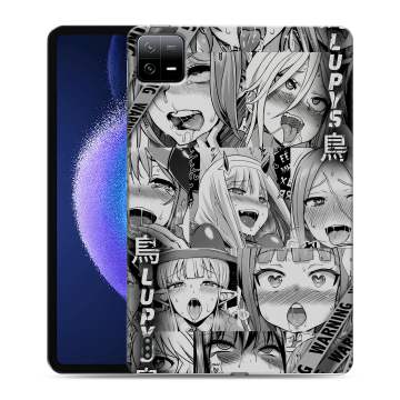 Силиконовый чехол на Xiaomi Pad 6 с принтом Ahegao Ахегао Аниме