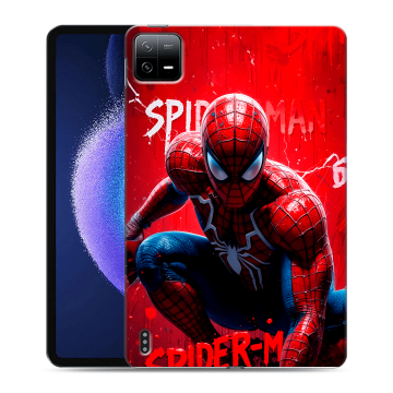 Силиконовый чехол на Xiaomi Pad 6 с принтом Spiderman Человек паук Силиконовый чехол на Xiaomi Pad 6 с принтом Spiderman Человек паук