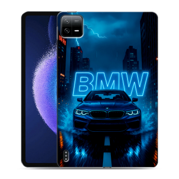 Силиконовый чехол на Xiaomi Pad 6 с принтом BMW БМВ
