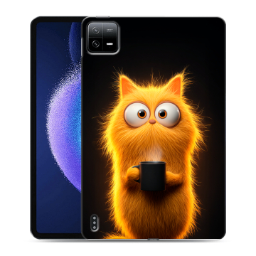 Силиконовый чехол на Xiaomi Pad 6 с принтом Смешной кот