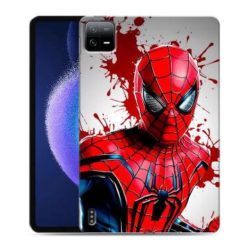 Силиконовый чехол на Xiaomi Pad 6 с принтом Spiderman Человек паук