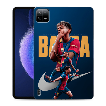 Силиконовый чехол на Xiaomi Pad 6 с принтом Барселона Barca Yamal 