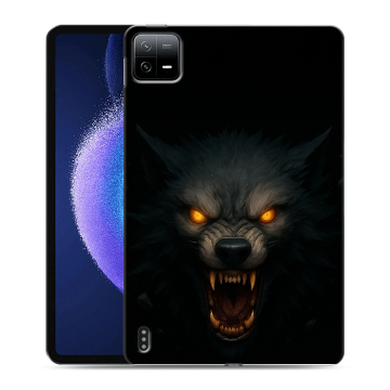Силиконовый чехол на Xiaomi Pad 6 с принтом Волк