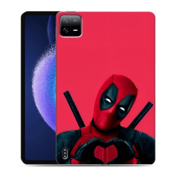Силиконовый чехол на Xiaomi Pad 6 с принтом Дедпул Deadpool