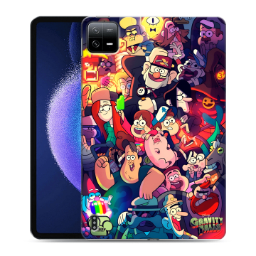Силиконовый чехол на Xiaomi Pad 6 с принтом Gravity Falls Гравити Фолз
