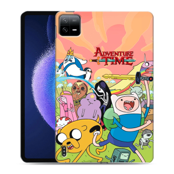 Силиконовый чехол на Xiaomi Pad 6 с принтом Adventure time Время приключений