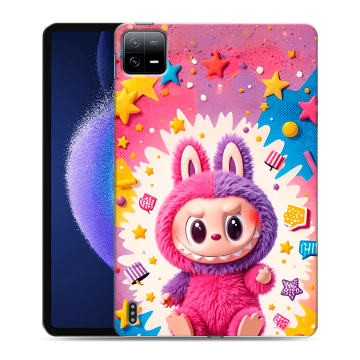 Силиконовый чехол на Xiaomi Pad 6 с принтом Labubu Лабубу