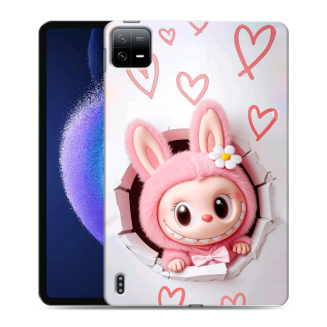 Силиконовый чехол на Xiaomi Pad 6 с принтом Labubu Лабубу