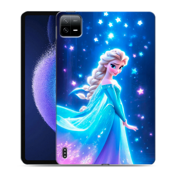 Силиконовый чехол на Xiaomi Pad 6 с принтом Холодное сердце Frozen
